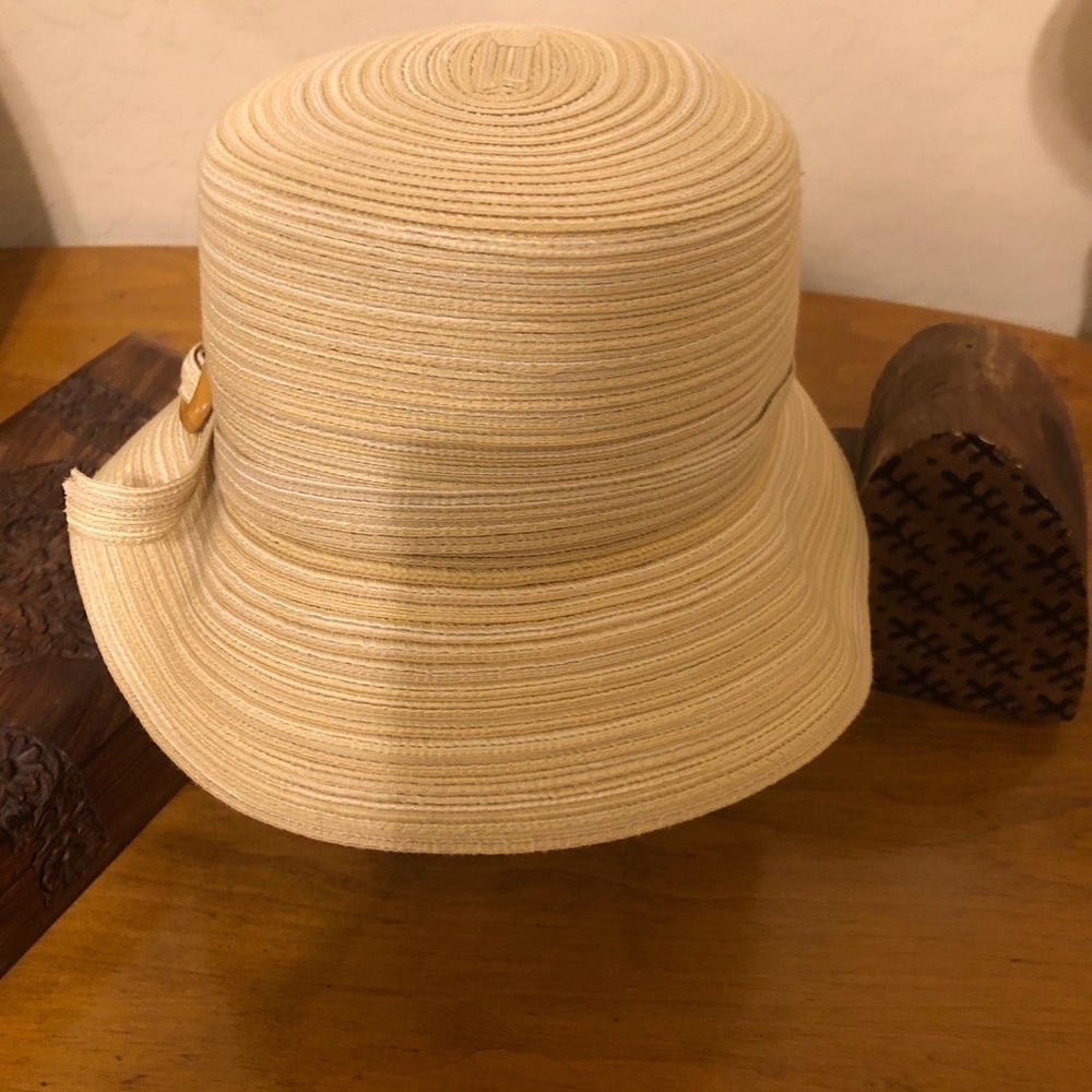 Scala Hat with Yellow and Tan Buckle Hat - Picture 4 of 8